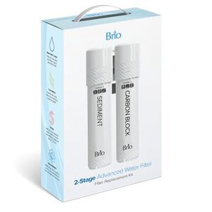 Brio Water Cooler Filter Replacement Kit 2-Stage UVF2 1500 Gallons Compatible